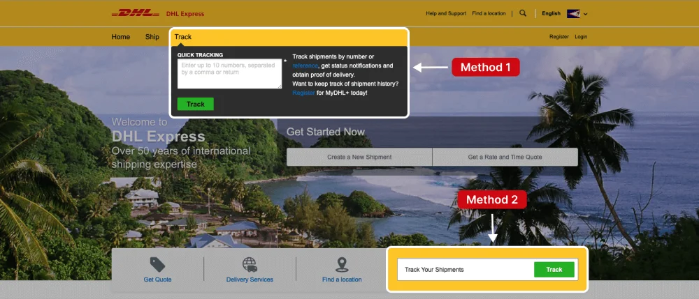 DHL Tracking. Learn how to track packages via DHL Express official webiste on your computer. Enter your tracking number on the DHL Exxpress tracking page.