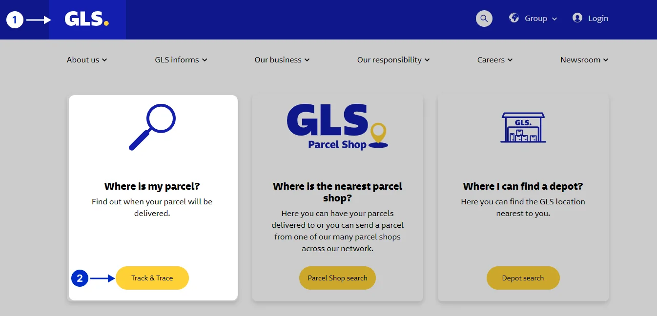 GLS Tracking. Details of Steps 1 & 2: Learn how to track your package with GLS. Simply enter your parcel number on the official GLS website.